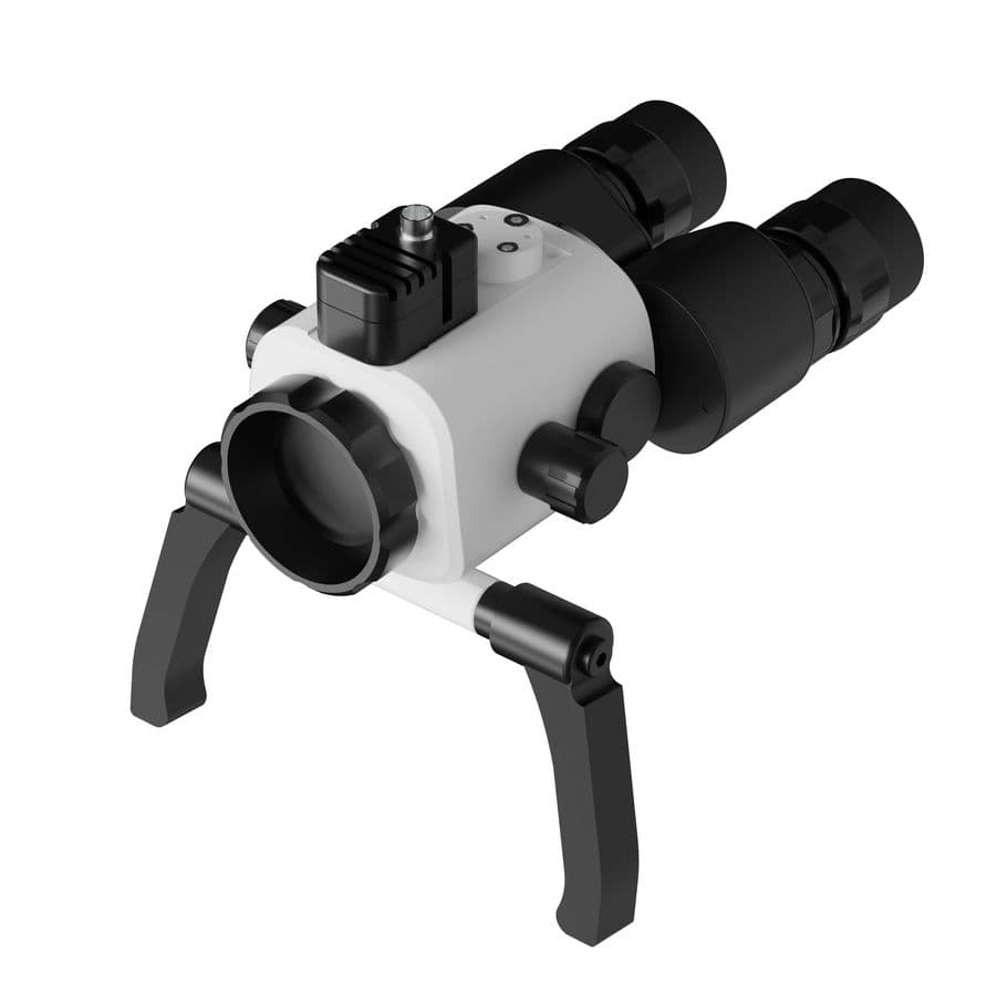 MIONE microscope angled view